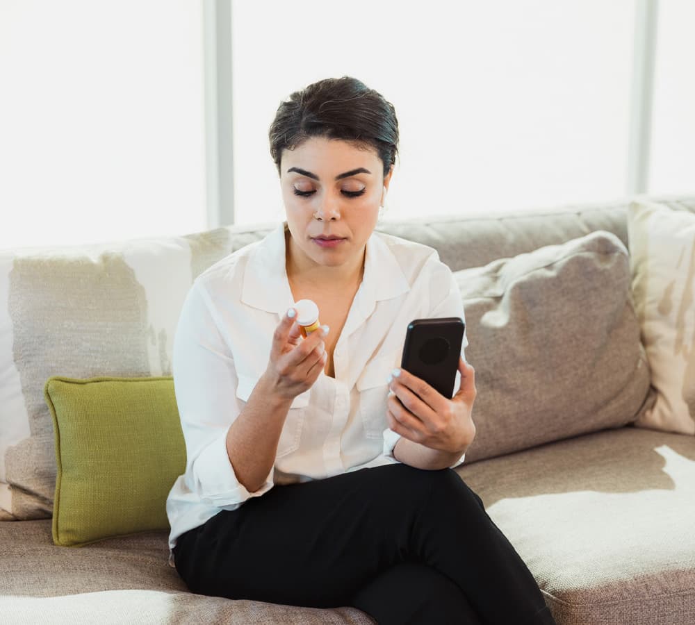 Frenchtown pharmacist answering a question.